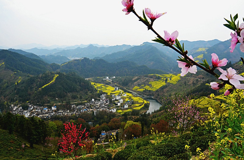 歙县霞坑镇石潭村风光