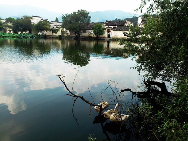 歙县渔梁坝村