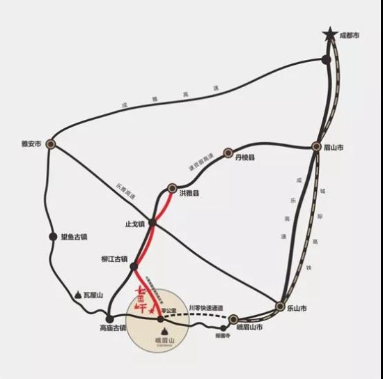 大峨眉国际旅游西环线