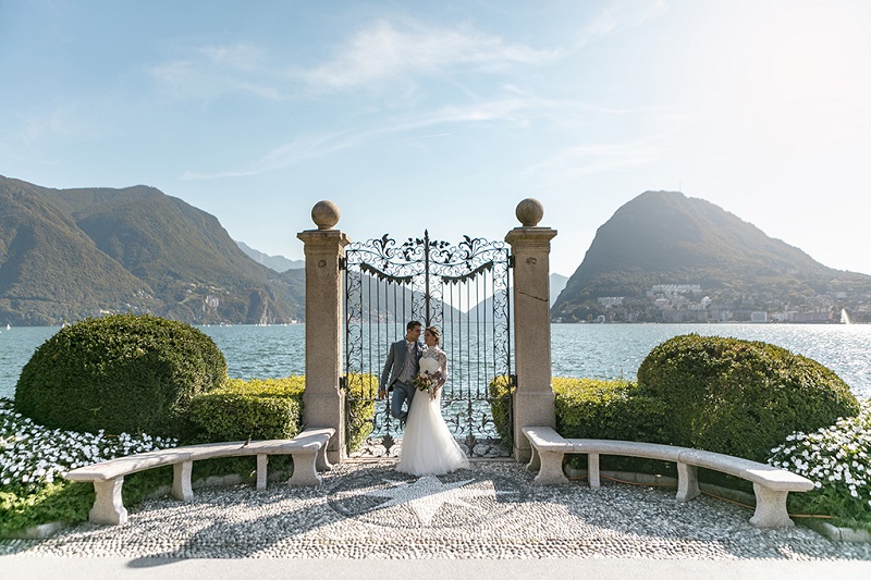 夏天瑞士湖畔婚礼