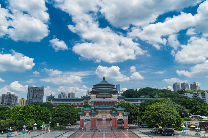 重庆的地标建筑-重庆人民大礼堂